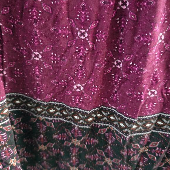 Daniel Rainn Boho Top Size M – Floral Print, Plum, Festival Vibes - Picture 2 of 6